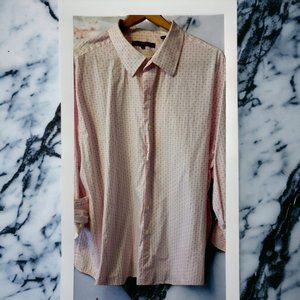 Men's long-sleeved button shirt